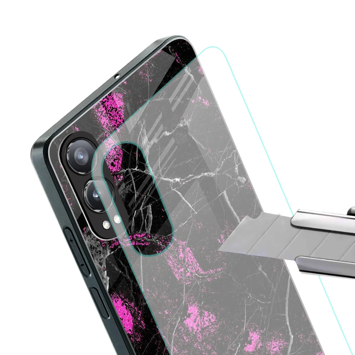 Blushstone stylish phone case for oneplus nord ce 4 lite | glossy glass and slim fit