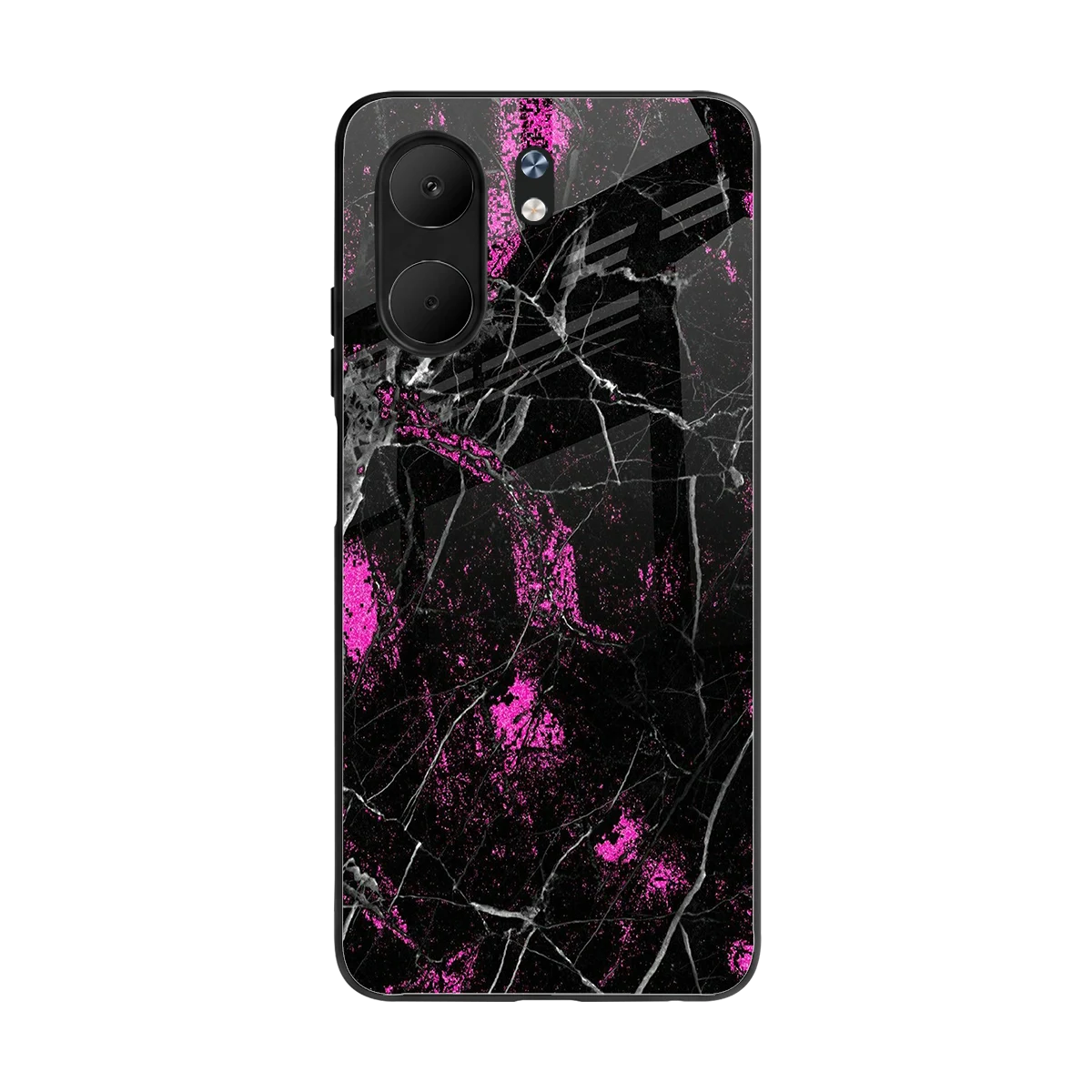 Blushstone back phone cover | glass case for oppo a5x 5g