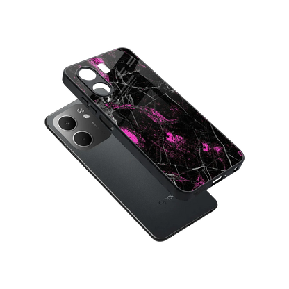 Blushstone sleek oppo a5x 5g cover with tempered glass back and TPU edges