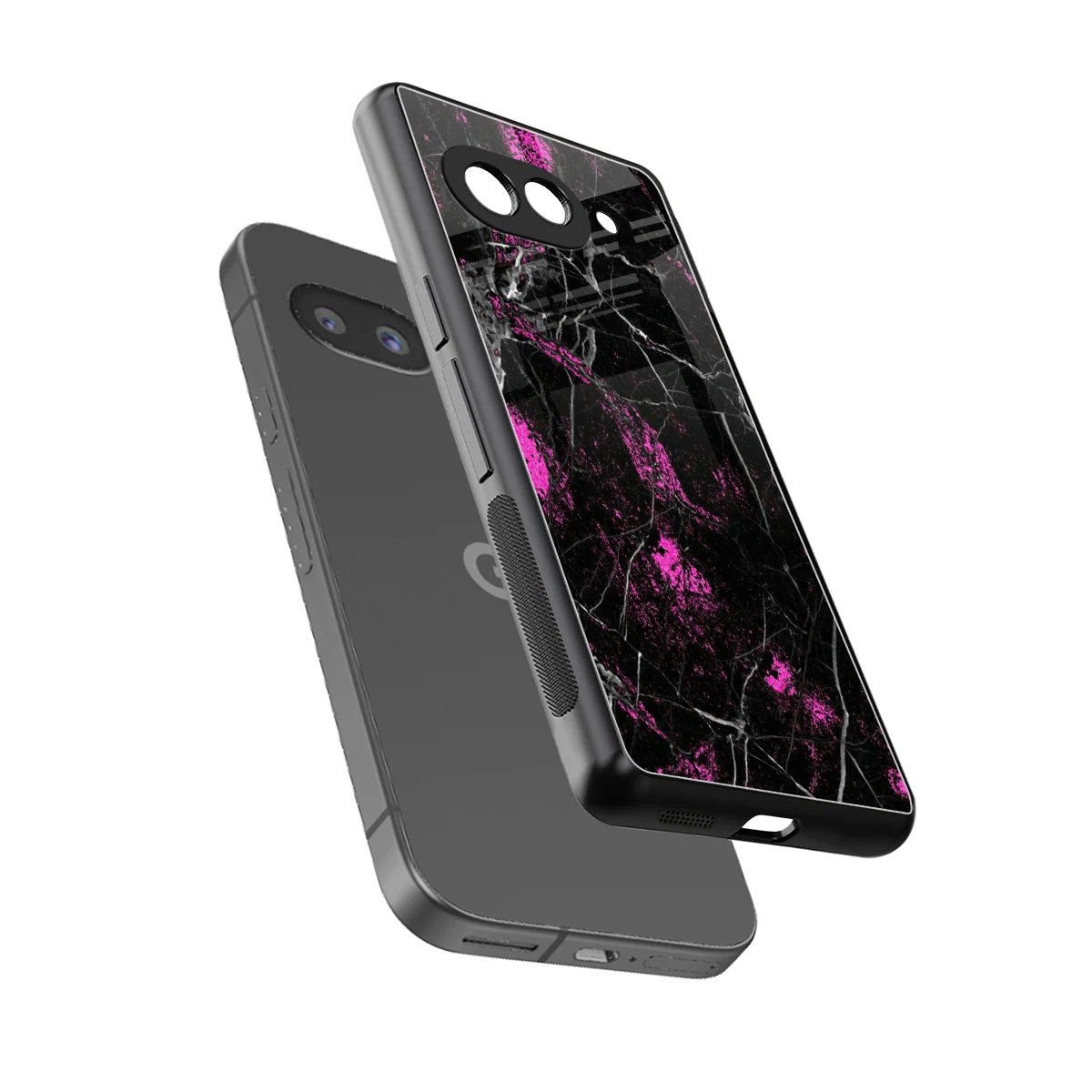 Blushstone sleek google pixel 10a cover with tempered glass back and TPU edges
