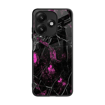 Blushstone back phone cover | glass case for redmi 12 5g