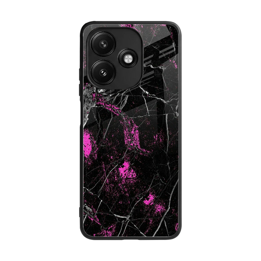 Blushstone back phone cover | glass case for redmi 12 5g