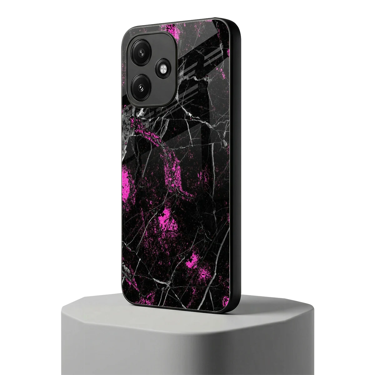 Blushstone redmi 12 5g mobile cover | shockproof glass phone case