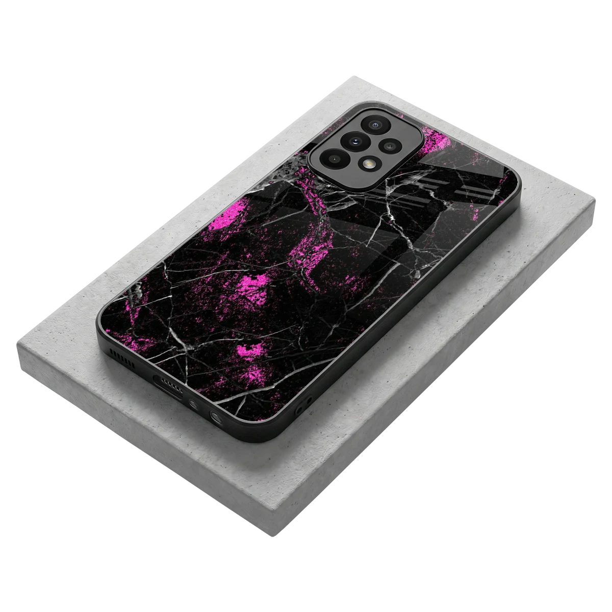 Blushstone stylish phone case for samsung galaxy a23 | glossy glass and slim fit