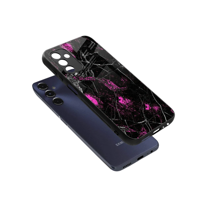 Blushstone sleek samsung galaxy m14 5g cover with tempered glass back and TPU edges