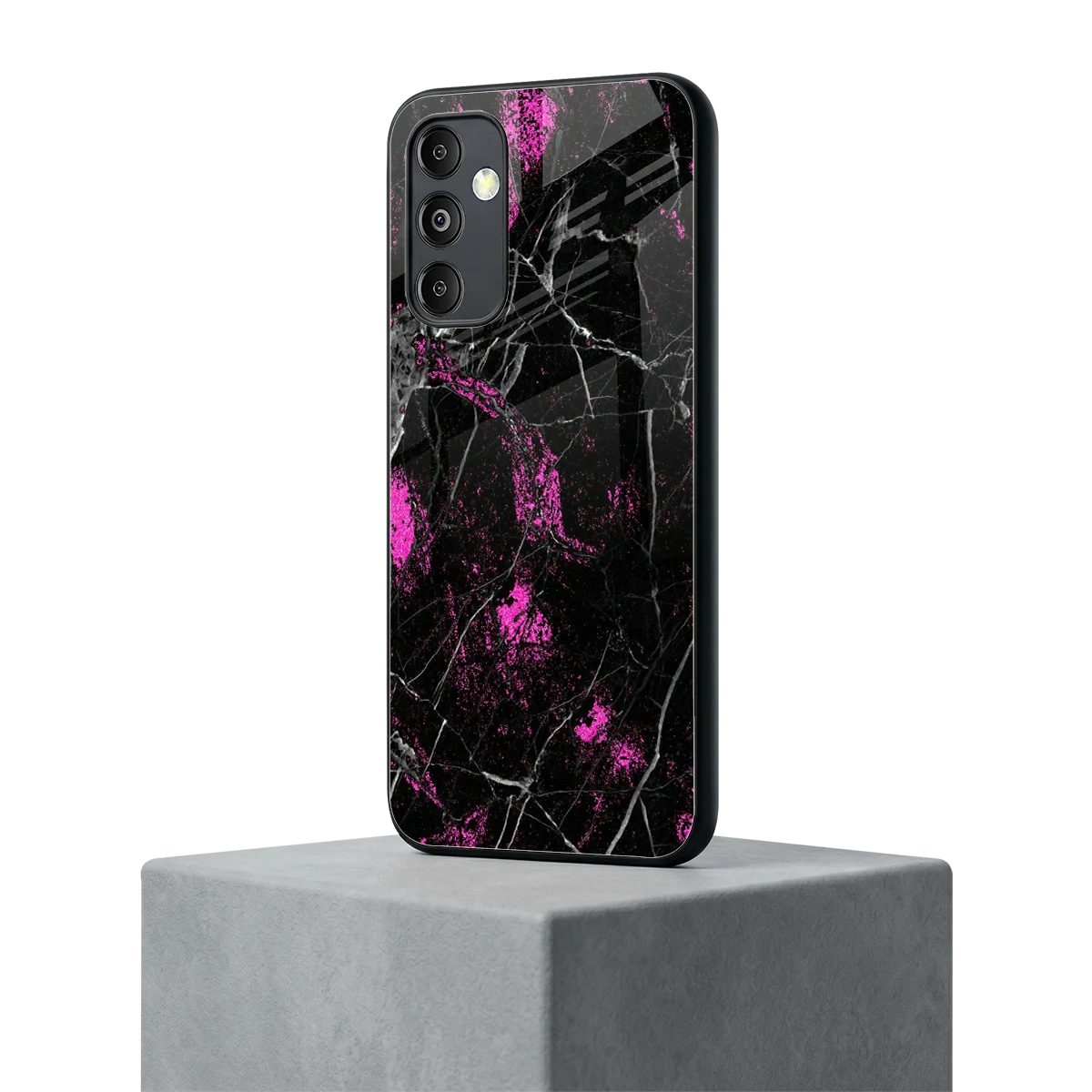 Blushstone samsung galaxy m14 5g mobile cover | shockproof glass phone case