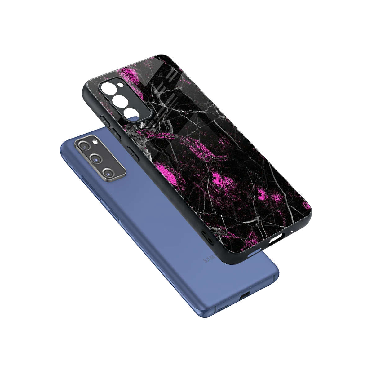 Blushstone sleek samsung galaxy s20 fe cover with tempered glass back and TPU edges