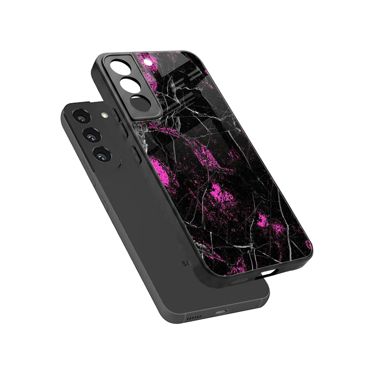 Blushstone sleek samsung galaxy s22 cover with tempered glass back and TPU edges