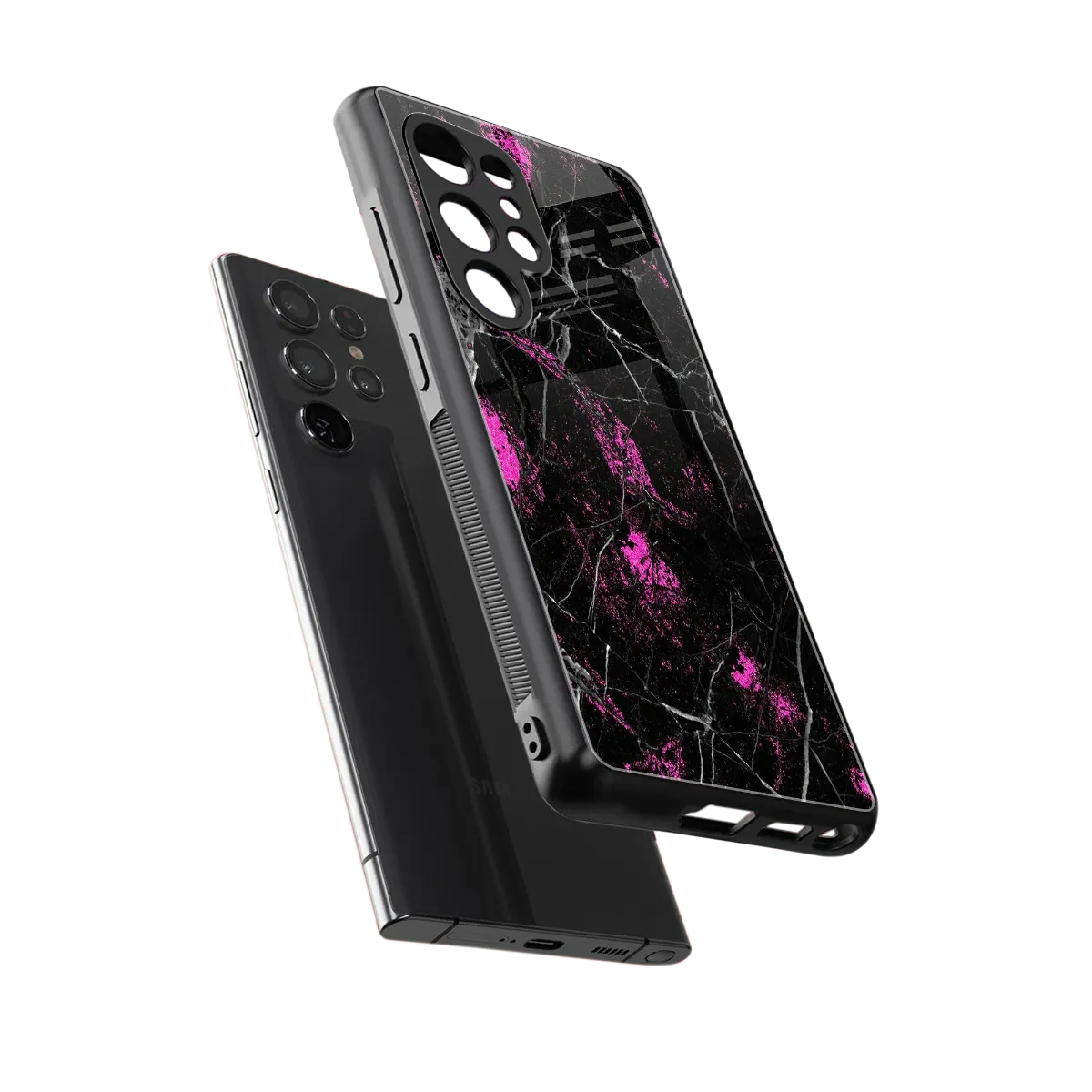 Blushstone sleek samsung galaxy s25 ultra cover with tempered glass back and TPU edges