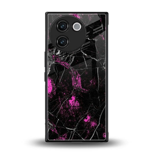 Blushstone back phone cover | glass case for vivo v30e