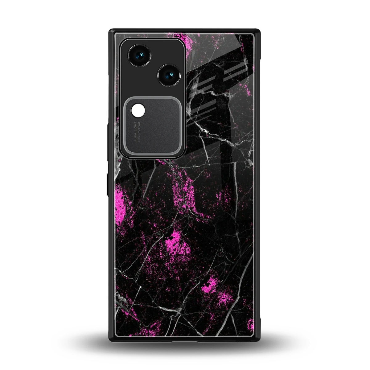 Blushstone back phone cover | glass case for vivo v30