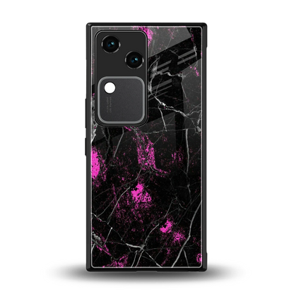 Blushstone back phone cover | glass case for vivo v30
