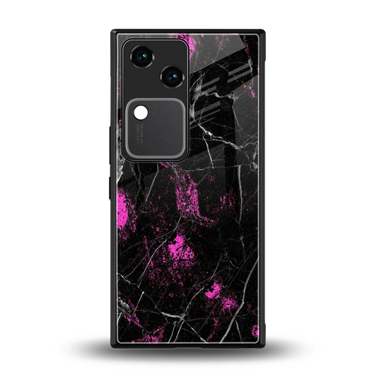 Blushstone back phone cover | glass case for vivo v30