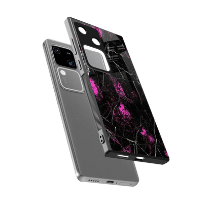 Blushstone sleek vivo v30 cover with tempered glass back and TPU edges