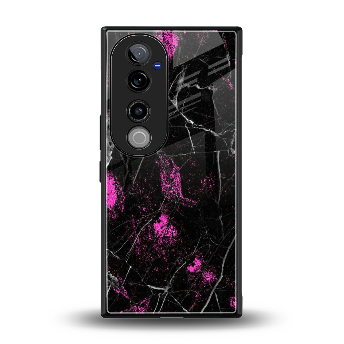 Blushstone back phone cover | glass case for vivo v40 pro