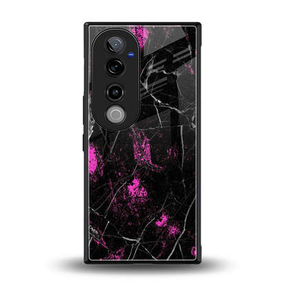 Blushstone back phone cover | glass case for vivo v40 pro