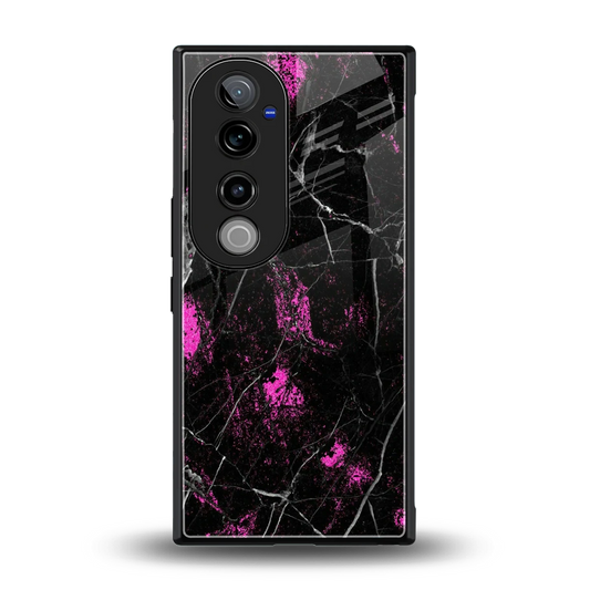 Blushstone back phone cover | glass case for vivo v40 pro