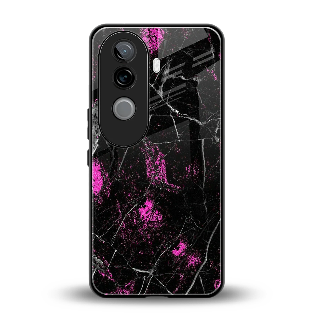 Blushstone back phone cover | glass case for vivo v40e