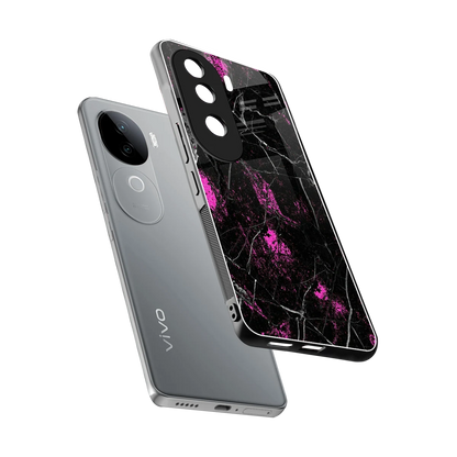 Blushstone sleek vivo v40e cover with tempered glass back and TPU edges