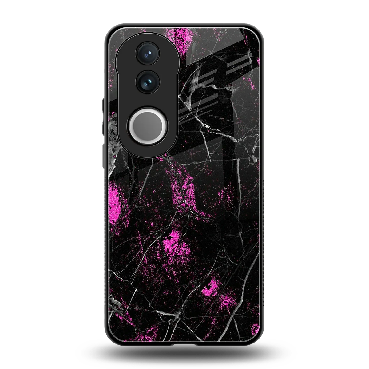 Blushstone back phone cover | glass case for vivo v50