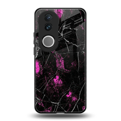 Blushstone back phone cover | glass case for vivo v50