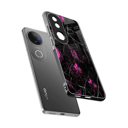 Blushstone sleek vivo v50 cover with tempered glass back and TPU edges