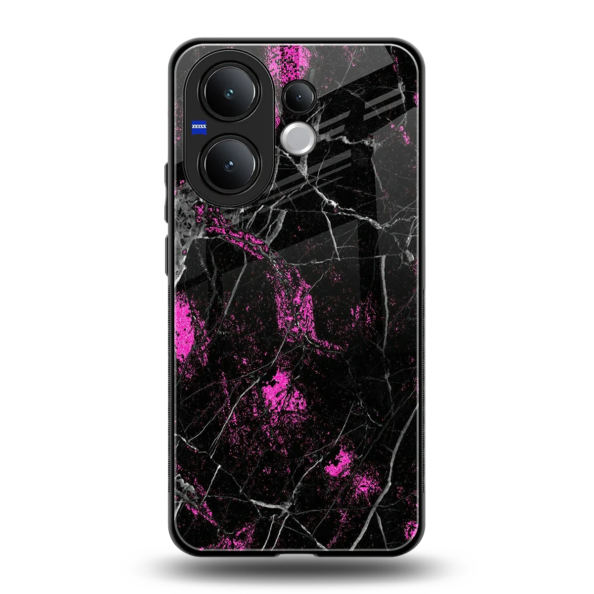 Blushstone back phone cover | glass case for vivo v60