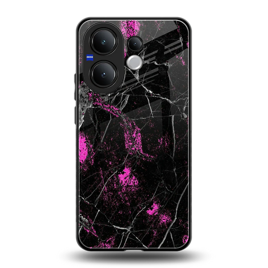 Blushstone back phone cover | glass case for vivo v60