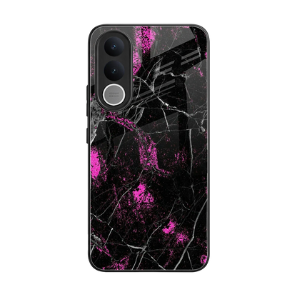 Blushstone back phone cover | glass case for vivo v70 fe
