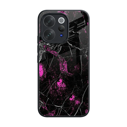 Blushstone back phone cover | glass case for vivo v70