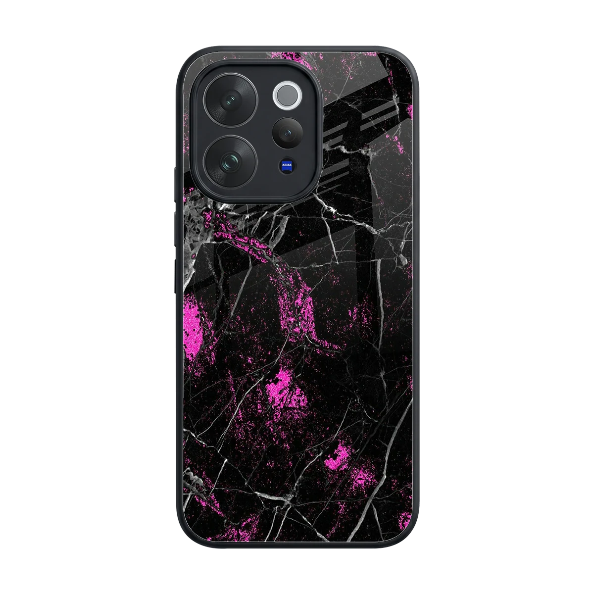 Blushstone back phone cover | glass case for vivo v70 elite