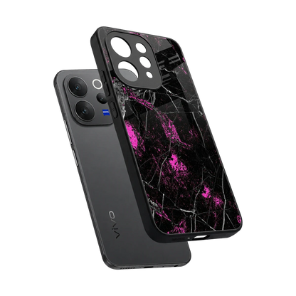 Blushstone sleek vivo v70 cover with tempered glass back and TPU edges