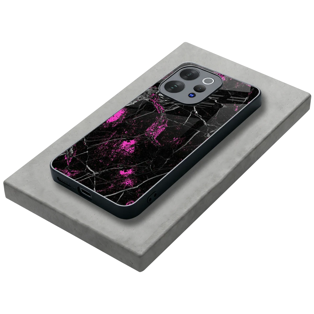 Blushstone stylish phone case for vivo v70 | glossy glass and slim fit