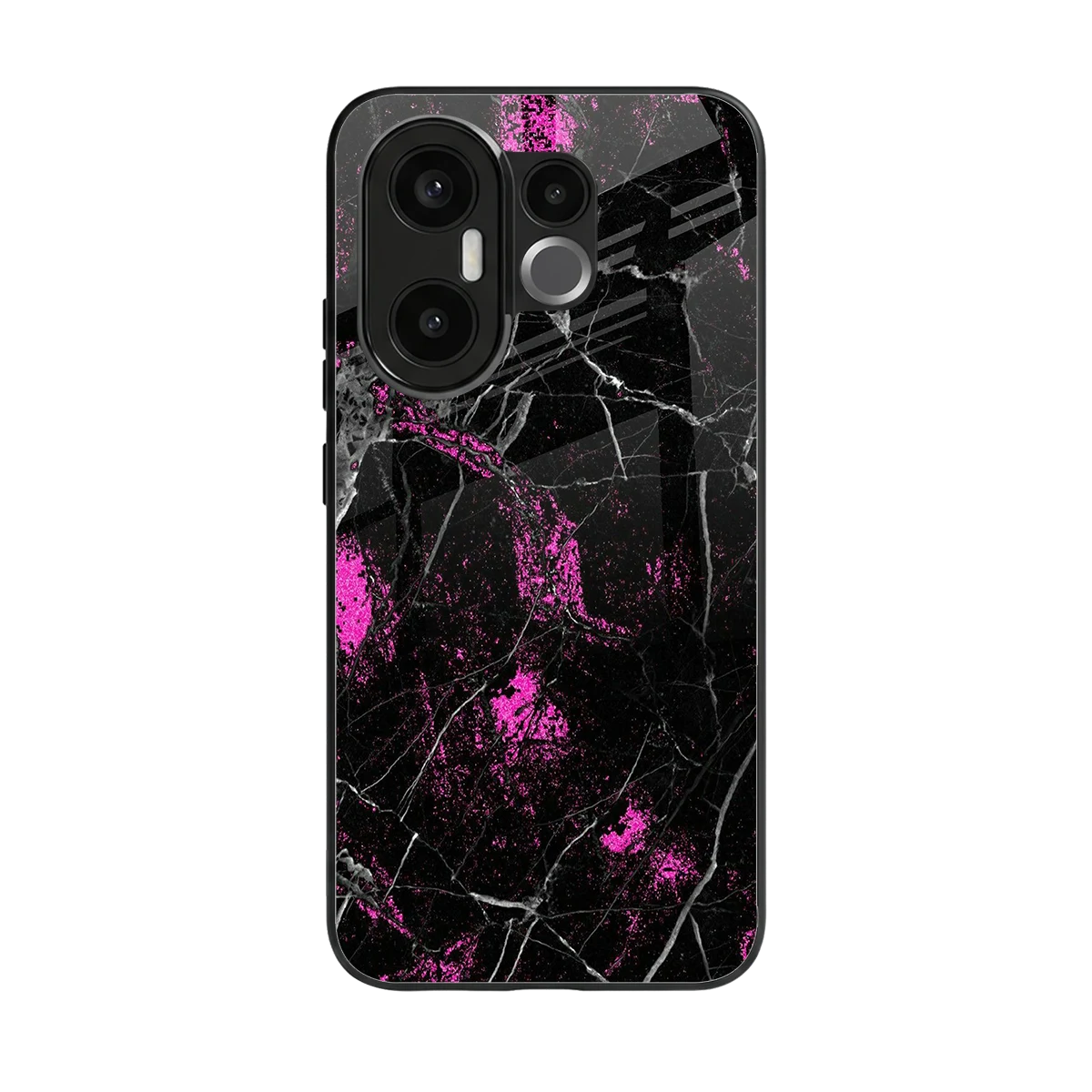 Blushstone back phone cover | glass case for vivo x200 fe