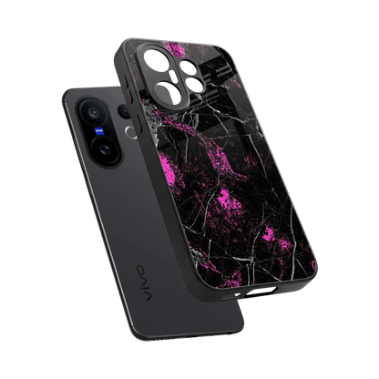 Blushstone sleek vivo x200 fe cover with tempered glass back and TPU edges
