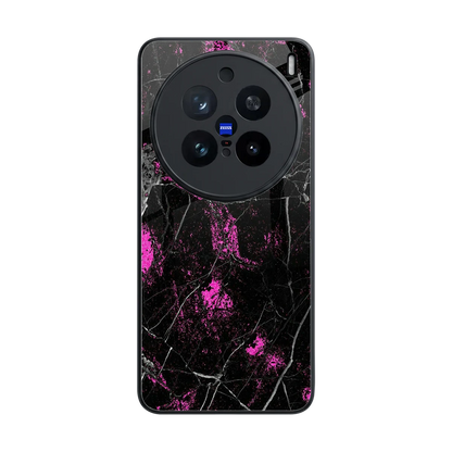 Blushstone back phone cover | glass case for vivo x200 pro