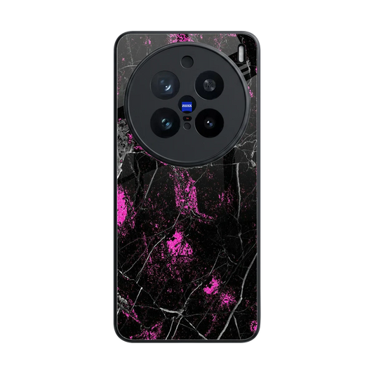 Blushstone back phone cover | glass case for vivo x200 pro