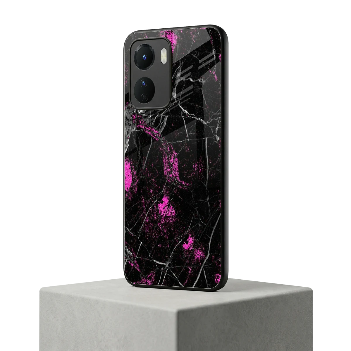 Blushstone vivo y16 mobile cover | shockproof glass phone case