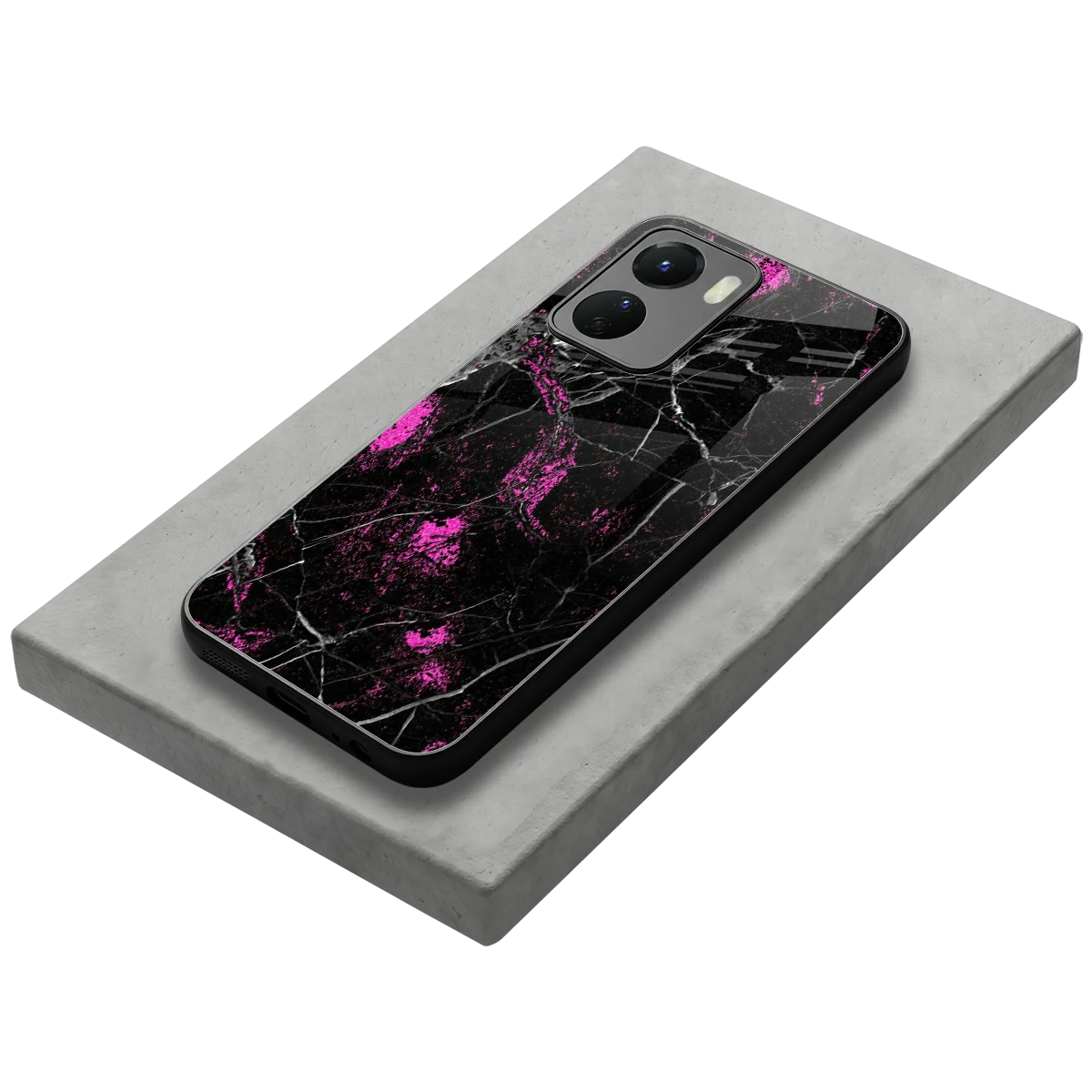 Blushstone stylish phone case for vivo y16 | glossy glass and slim fit