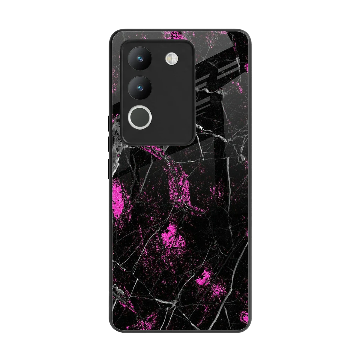 Blushstone back phone cover | glass case for vivo y200 5g