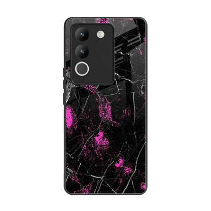 Blushstone back phone cover | glass case for vivo y200 5g