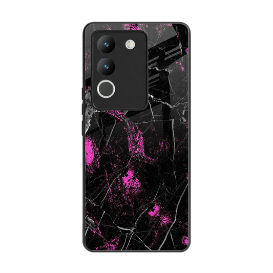 Blushstone back phone cover | glass case for vivo y200 5g