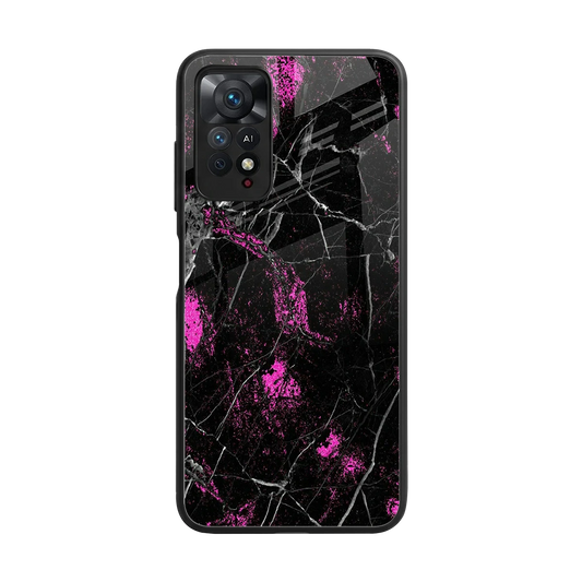 Blushstone back phone cover | glass case for redmi note 11 pro