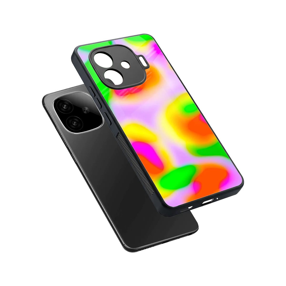 Bold Spectrum sleek iqoo neo 10r 5g cover with tempered glass back and TPU edges