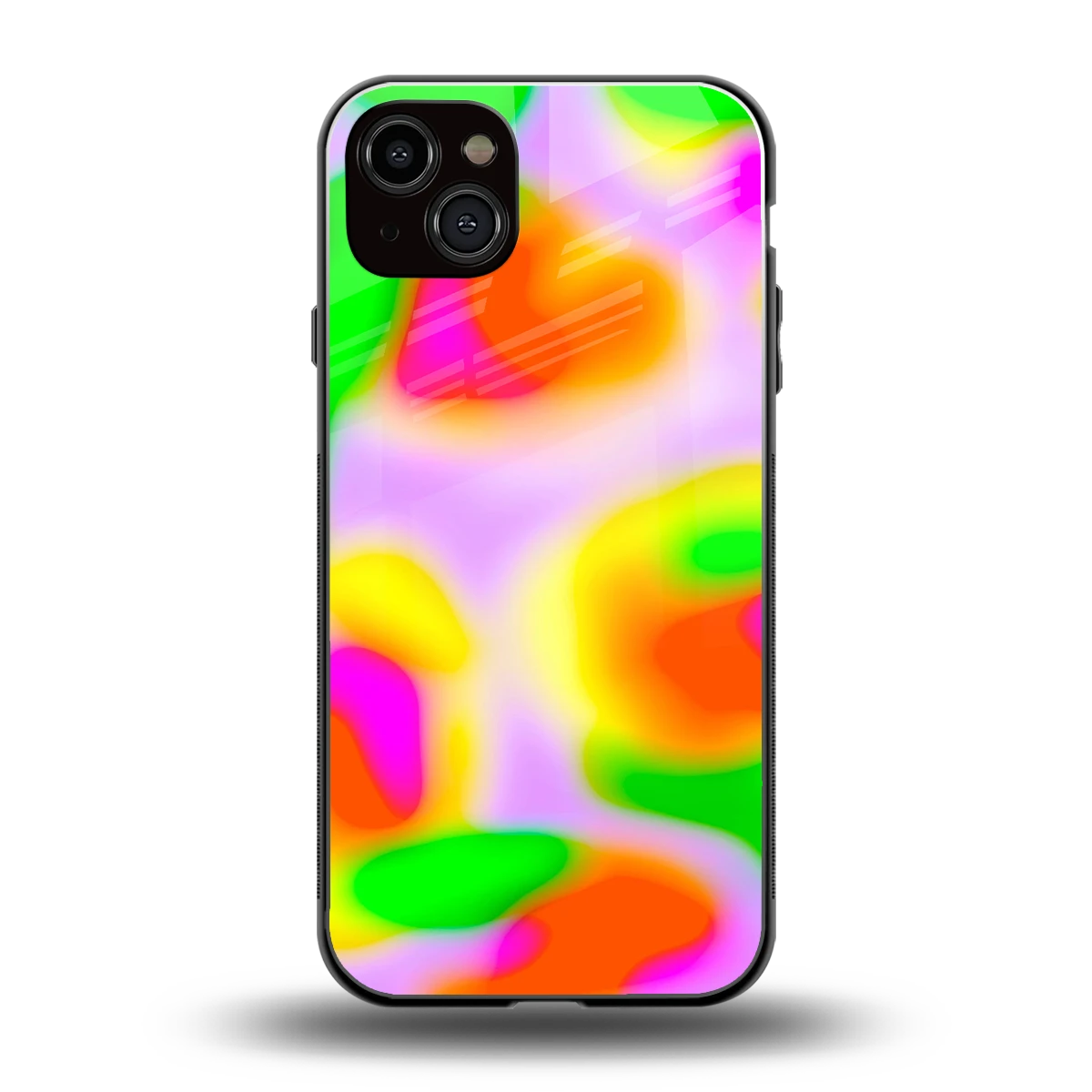 Bold Spectrum back phone cover | glass case for iphone 14 plus