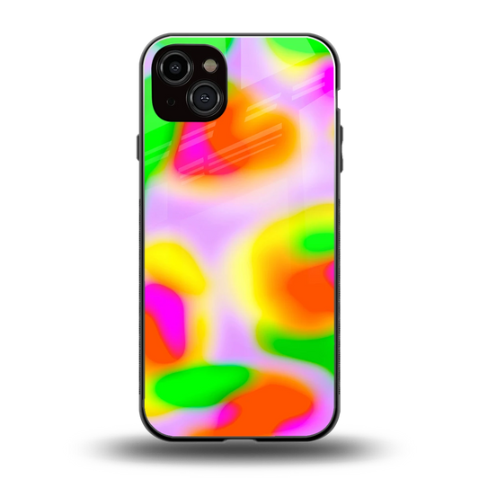 Bold Spectrum back phone cover | glass case for iphone 14 plus