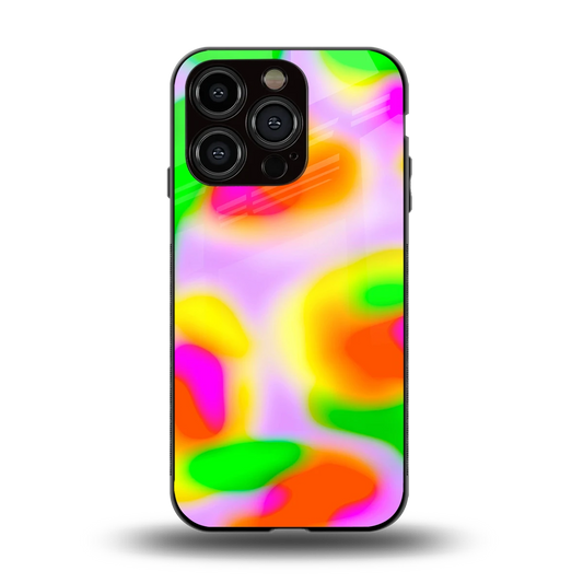 Bold Spectrum back phone cover | glass case for iphone 15 pro