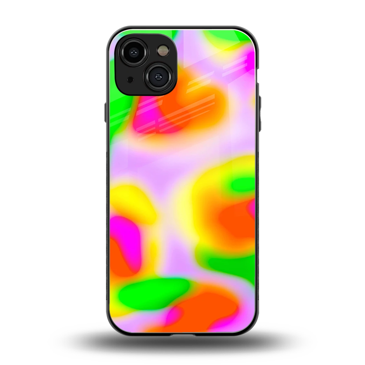 Bold Spectrum back phone cover | glass case for iphone 15