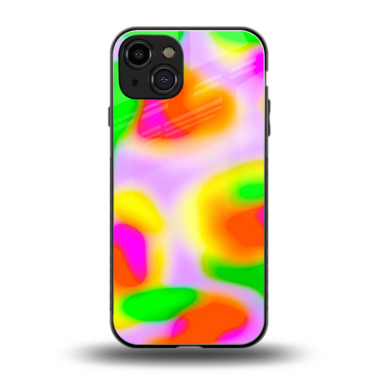 Bold Spectrum back phone cover | glass case for iphone 15