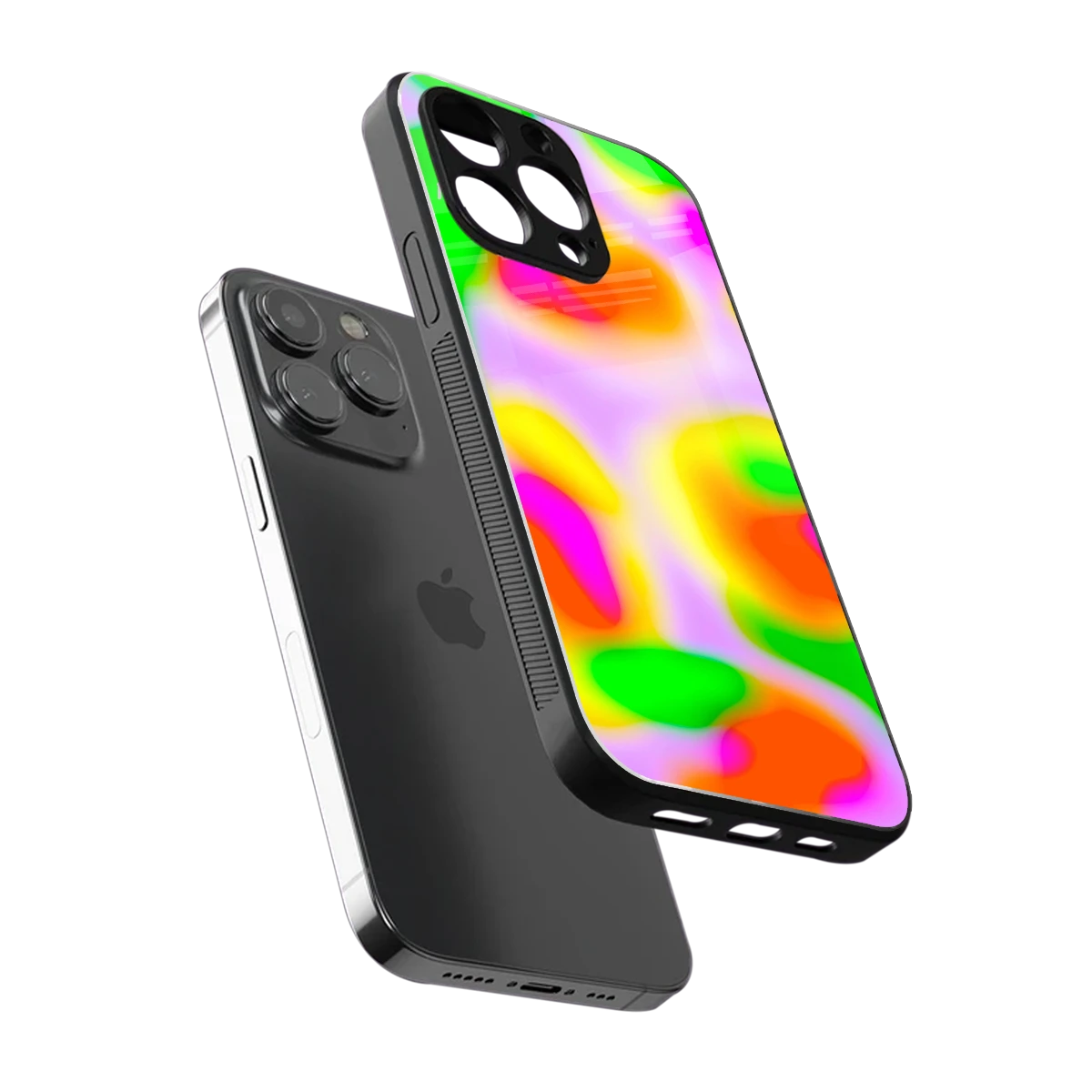 Bold Spectrum sleek iphone 15 pro cover with tempered glass back and TPU edges